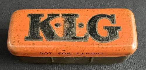 Klg spark plug tin - klg, vintage